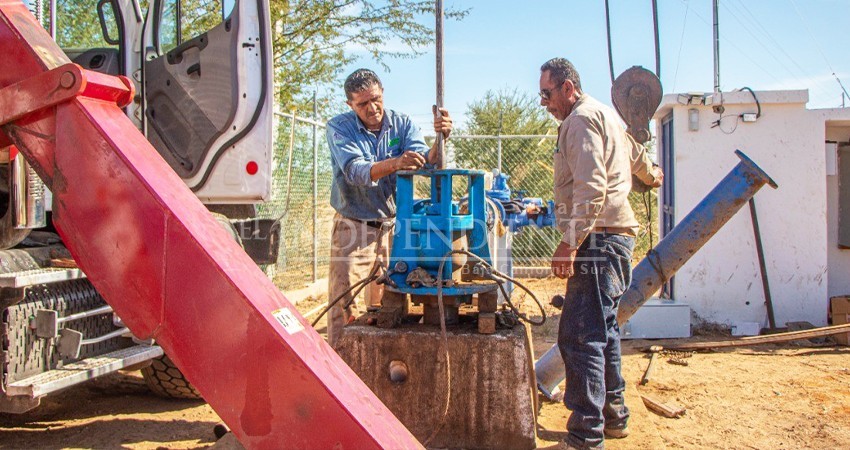 Tras reparación del pozo 28 se restablece el suministro de agua al sur