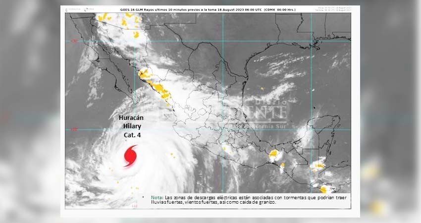 Se fortalece el huracán Hilary se eleva a categoría 4 Diario El