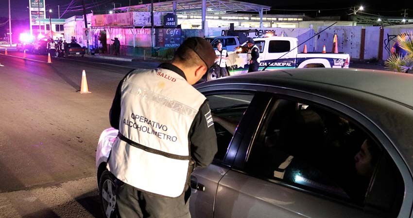 9 vehículos fueron asegurados en el operativo de alcoholimetría de este