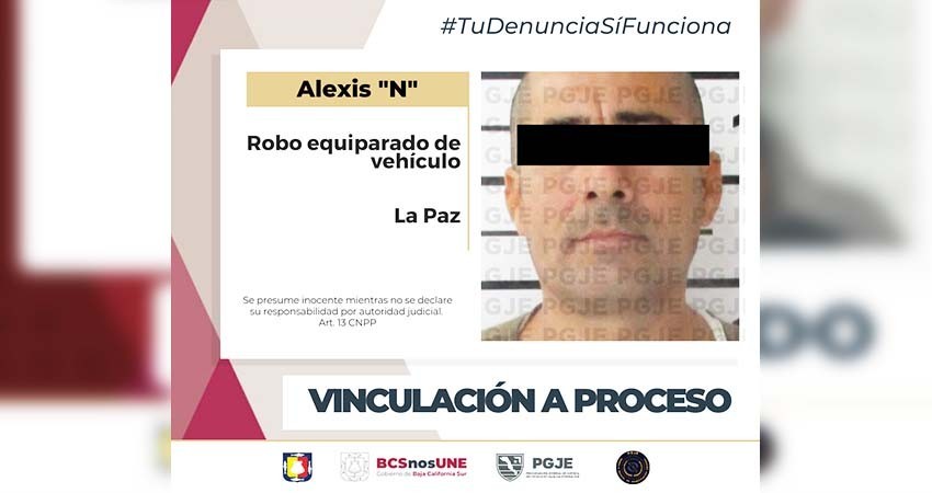 Alexis N quedó vinculado a proceso por robo equiparado de vehículo