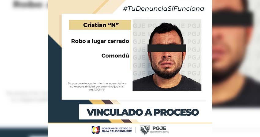 Por el delito de robo Cristian N queda en prisión preventiva