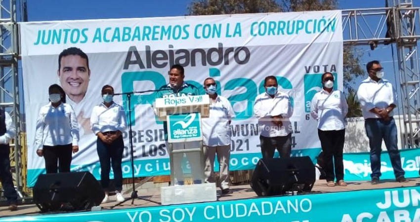 Asegura Rojas poder acabar con la corrupción en Los Cabos