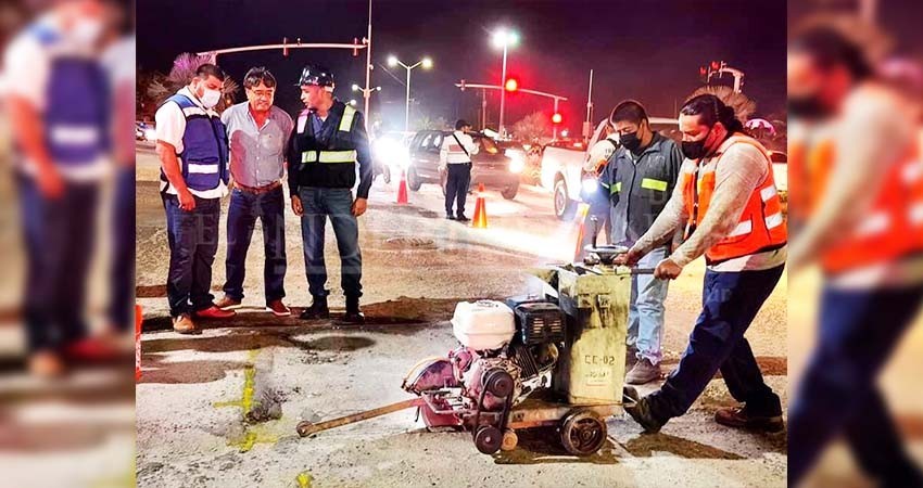 En Los Cabos, las obras de bacheo serán por las noches