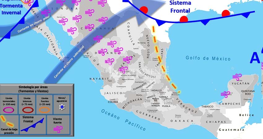 Nuevo frente frío y séptima tormenta invernal marcarán nuevo descenso de temperaturas en BCS