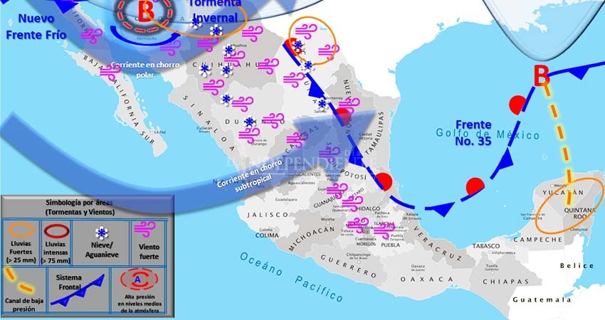 Descenso de temperaturas y vientos de hasta 80 km/h: pronóstico para el fin de semana en BCS