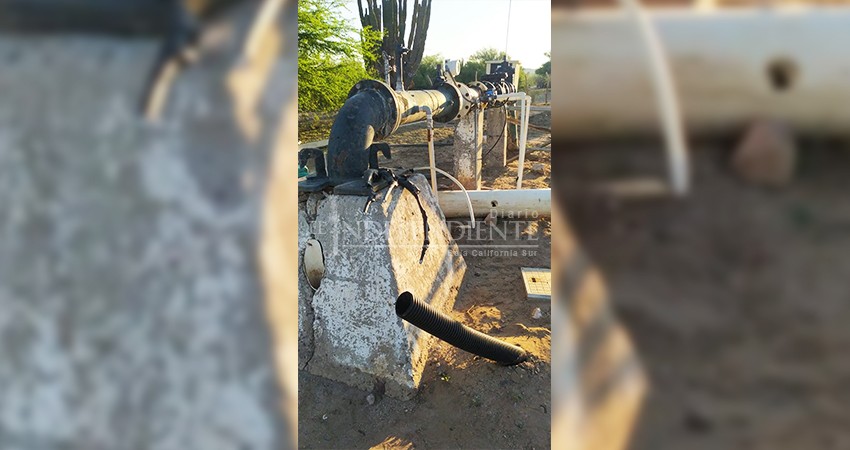 Baja presión en el servicio de agua de La Paz  por vandalismo en los pozos de agua 