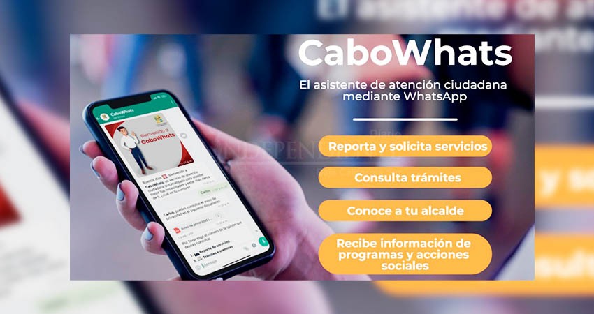 Para mejorar la comunicación entre ciudadanía y ayuntamiento, arranca el programa “CaboWhats” 