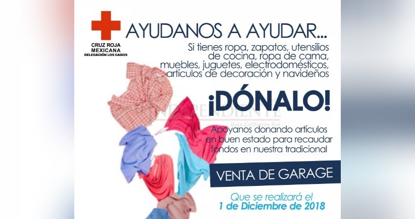 Invita Cruz Roja Mexicana a donar artículos para su tradicional venta de  “garage” | Diario El Independiente
