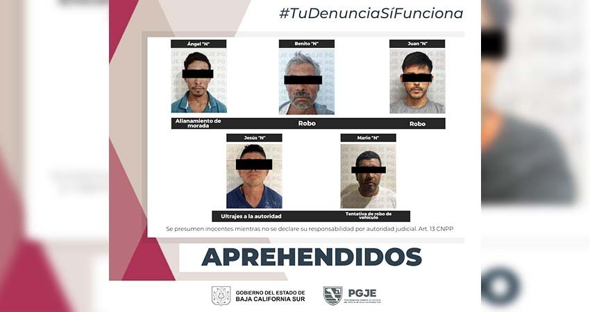 Son Aprehendidas 5 Personas Por Diversos Delitos Diario El Independiente 9083