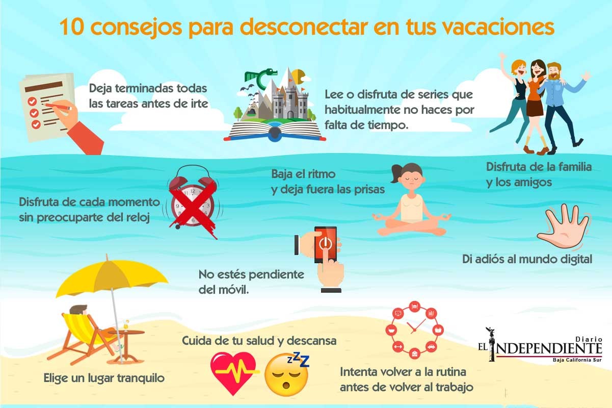 10 consejos para desconectarte estas vacaciones