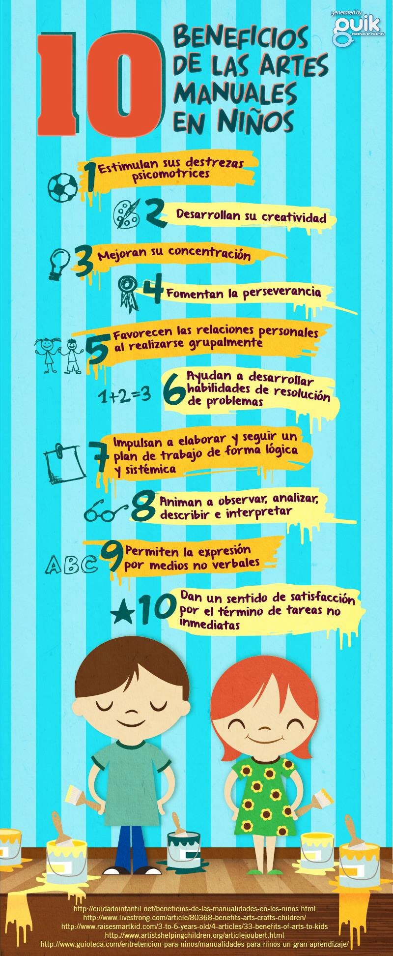 10 Beneficios de las artes manuales en los niños