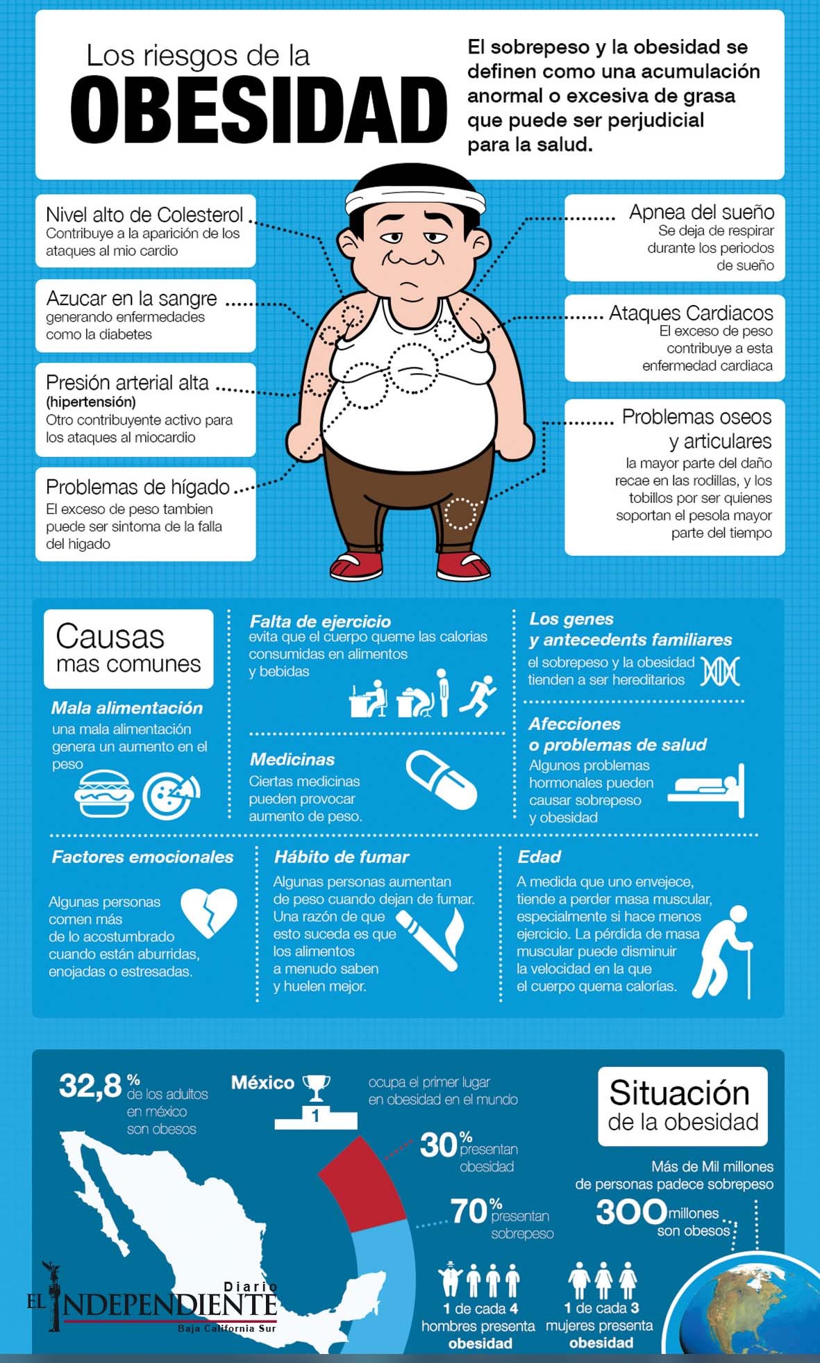 Los riesgos de la Obesidad.