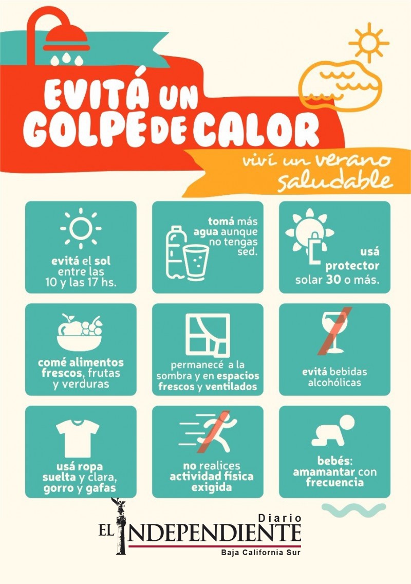Evita un golpe de calor