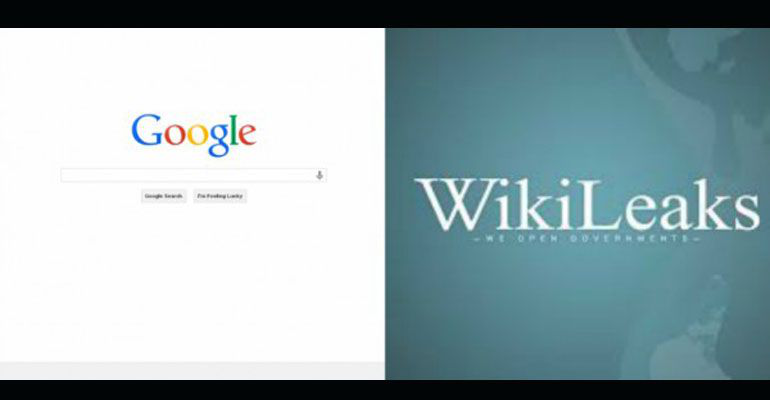 A WikiLeaks se le otorgo información por parte de Google