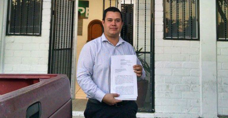 Impugna Fernando de la Toba proceso de elección del PRI en el Distrito II