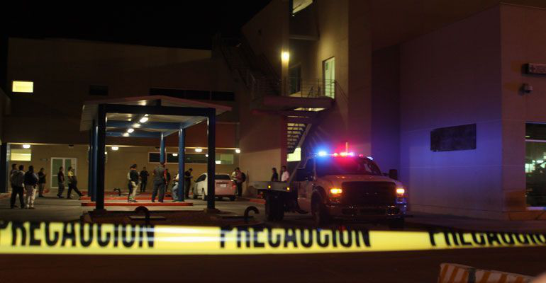 El escalofriante escenario nocturno del hospital Salvatierra