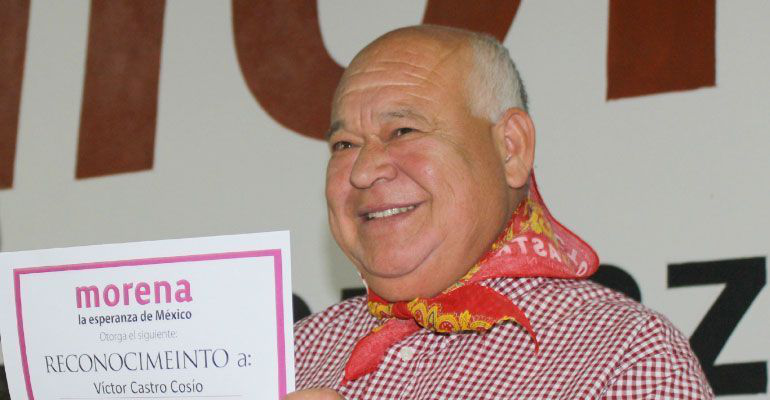 Agradece Víctor Castro Cosió a todos quienes han ayudado a posicionar a Morena