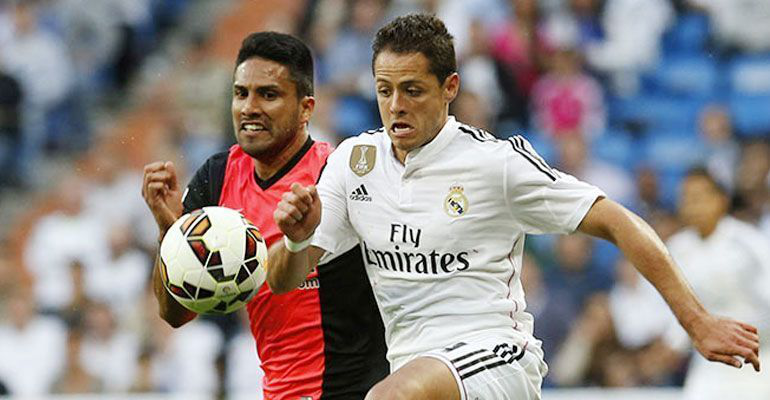 Buen partido del ‘Chicharito’ en goleada del Real Madrid