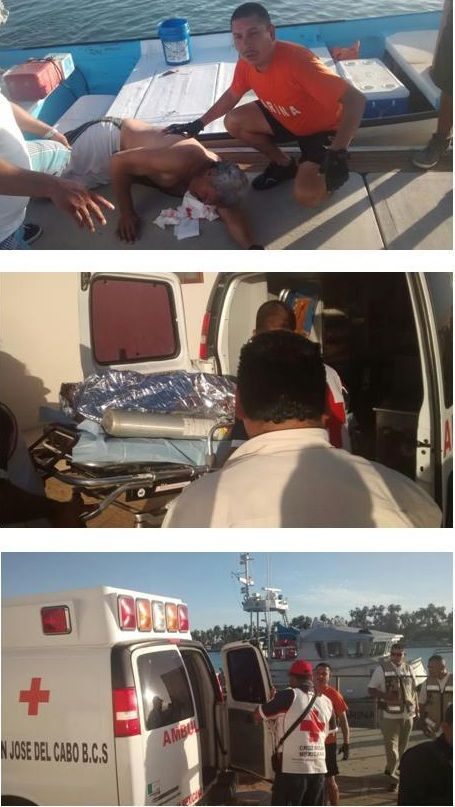 Rescatan a un hombre de 50 años que estuvo a punto de ahogarse en BCS