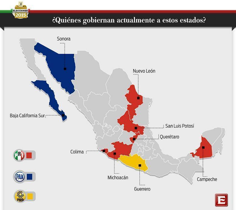 Este 7 de junio se elegirá gobernador en nueve estados