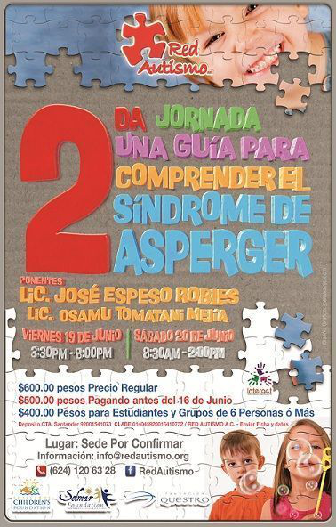 Red Autismo realizará 2da jornada para comprender el Síndrome del Asperger