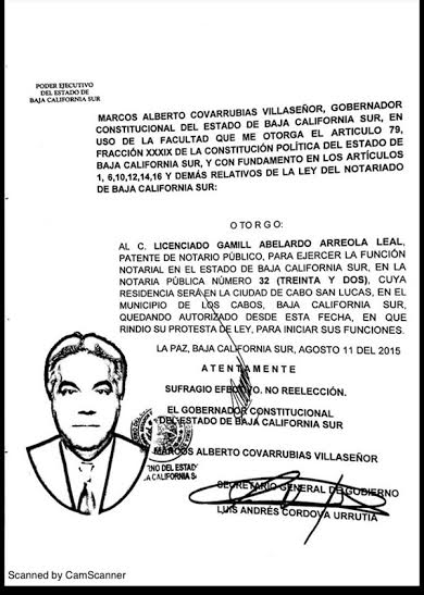 Entregan 4 nuevas notarias en BCS; una de ellas al ex procurador de justicia