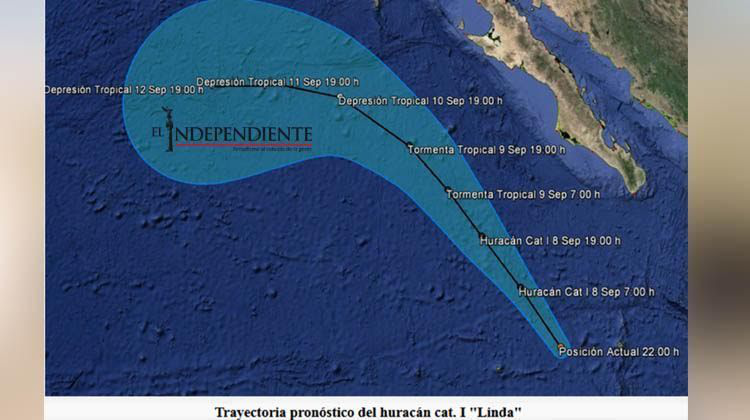 Protección Civil monitorea al huracán “Linda”