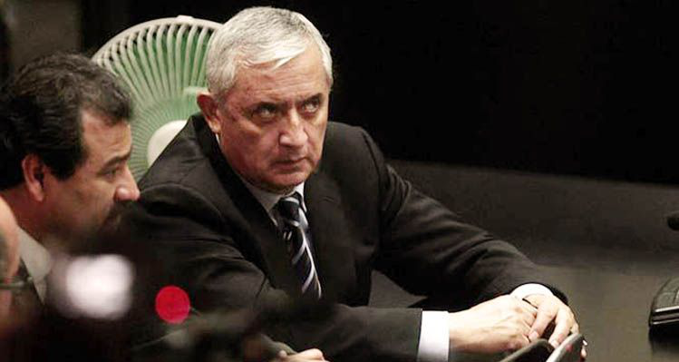 Dictan prisión preventiva a Otto Pérez Molina