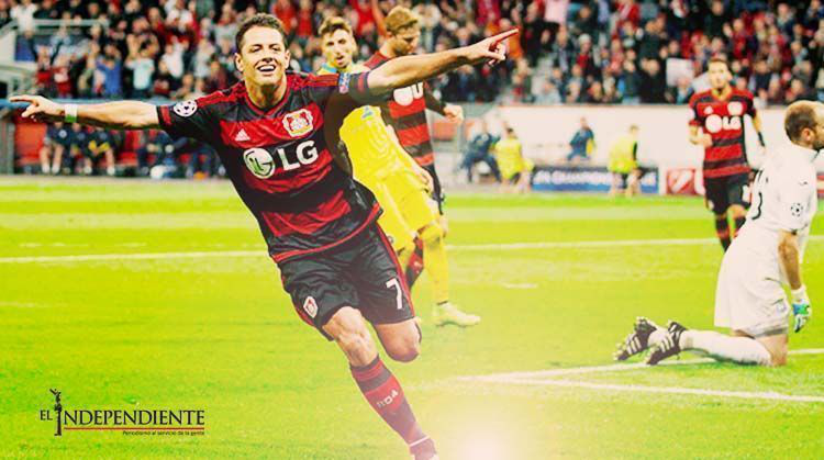 ‘Chicharito’ se estrena como goleador con el Bayer