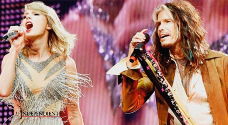 Taylor Swift canta con Mick Jagger y Steven Tyler
