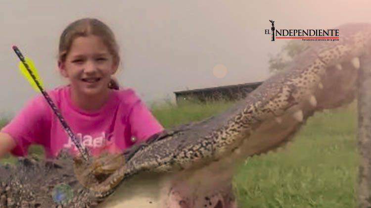Niña de 10 años asesina a un caimán de cuatro metros con una ballesta