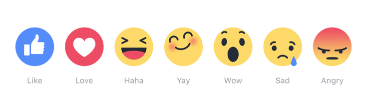 Facebook ya no solo dice 'Me gusta', agrega varios 'emojis'