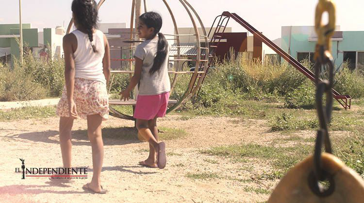 Abandonado, parque infantil del fraccionamiento Puerto Nuevo