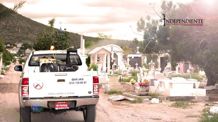 Realiza SSA fumigación intensiva en los panteones de BCS