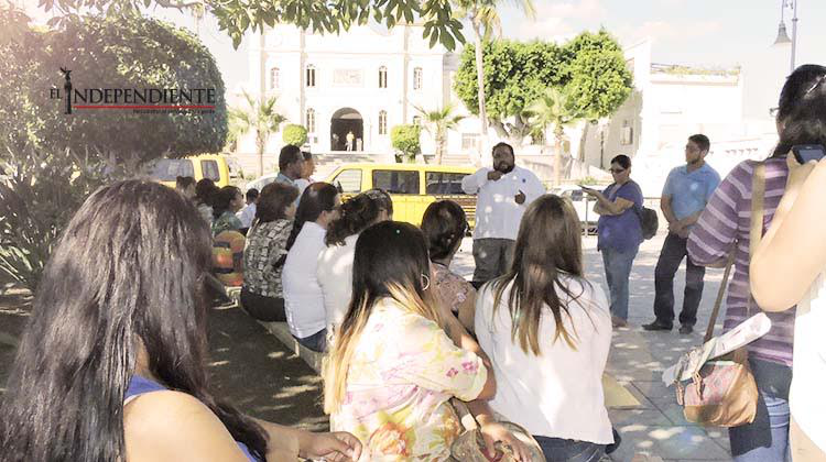 Se manifiestan trabajadores del  Ayto cabeño; “Queremos pagos”, advierten