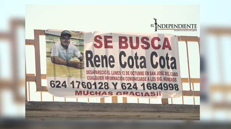 Continúa la búsqueda del joven René Cota