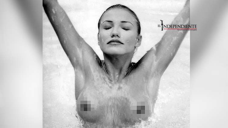 Revelan 'topless' de Cameron Diaz cuando tenía 26 años