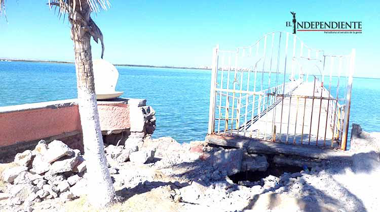 Concluyó el año y no se hizo nada por el Muelle de la reina en el malecón de La Paz