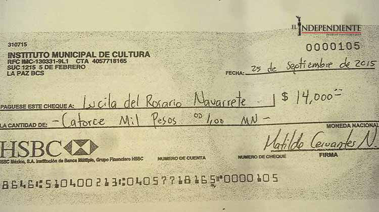 Acusan a exdirectora de Cultura La Paz de entregar 25 cheques de forma irregular