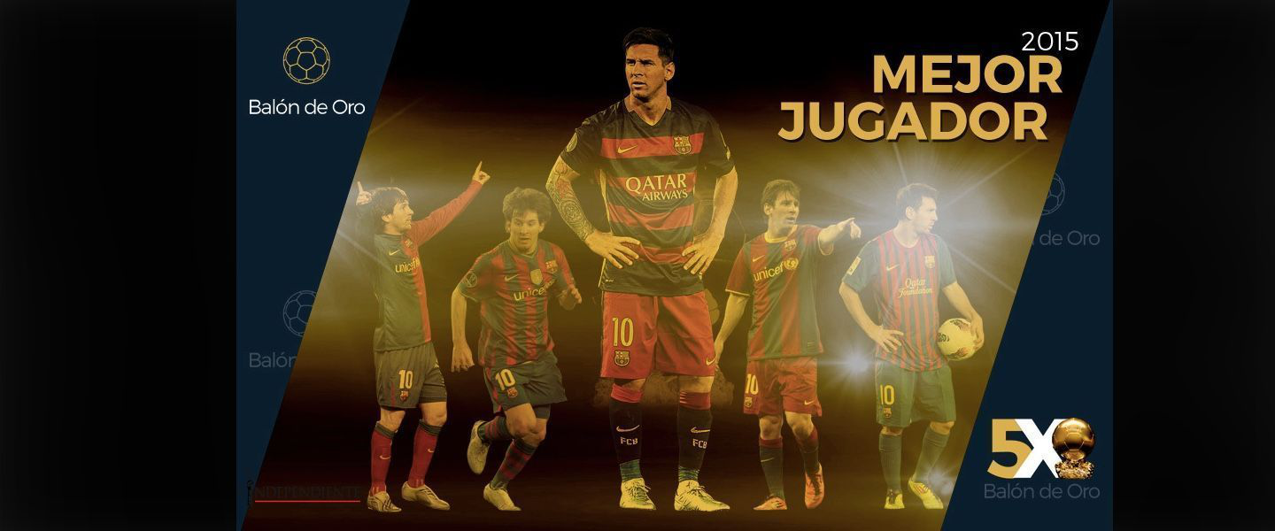 Messi gana su 5to Balón de Oro