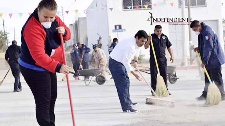 Con el esfuerzo de gobierno y ciudadanos se mejora la imagen de colonias de CSL con jornadas de limpieza