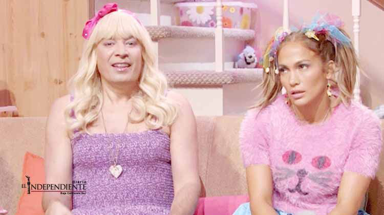 Jennifer Lopez le enseña a bailar 'perreo' a Jimmy Fallon