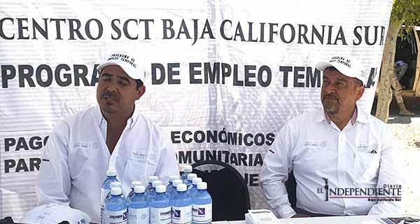 Destina SCT 4 MDP a programa de Empleo Temporal en Los Cabos