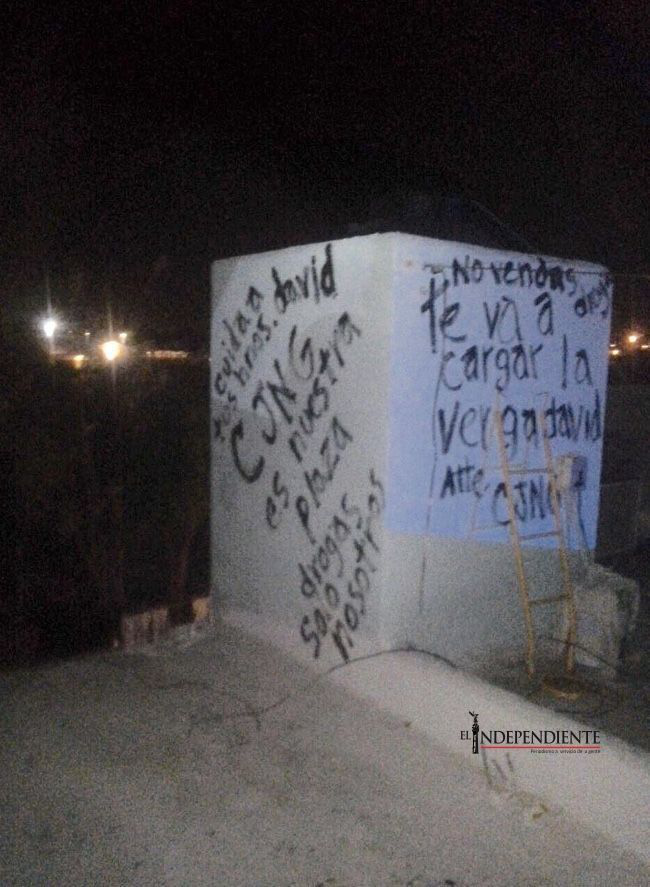 Aparecen más narcomantas y narcopintas en La Paz