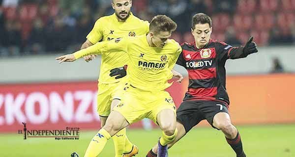 'Chicharito' y Leverkusen tienen gris despedida de la Europa League