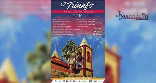 Este domingo se llevará a cabo el IX Festival Artesanal de El Triunfo