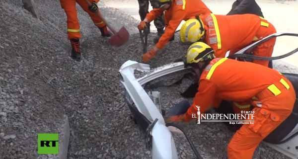 Pareja capta el accidente en el que perdió la vida