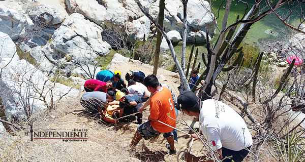 Rescatan a excursionista tras sufrir una caída en el Cañón de La Zorra