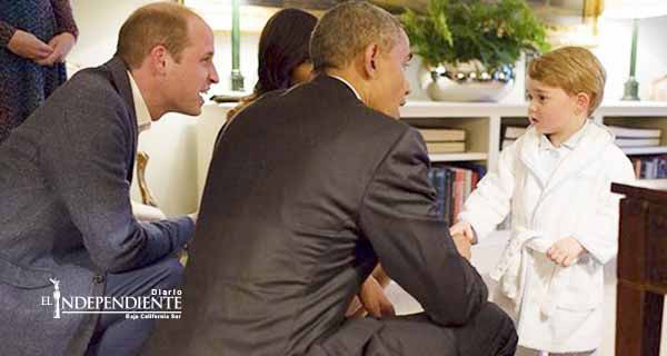 El tierno encuentro entre Obama y el pequeño príncipe Jorge