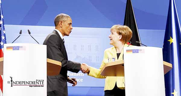 Barack Obama elogia a Merkel por su actuación en crisis migratoria